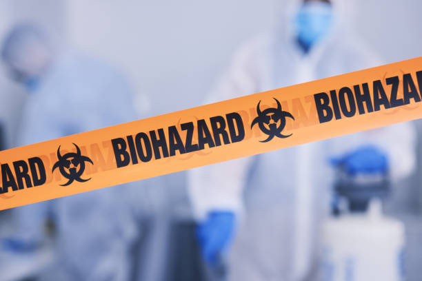 Professional Biohazard Cleanup technician working in Springville, NY